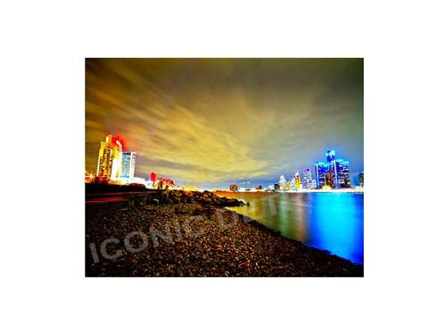 Detroit Windsor Beach Luster or Canvas Print $35 - $430 Luster Prints and Canvas Prints