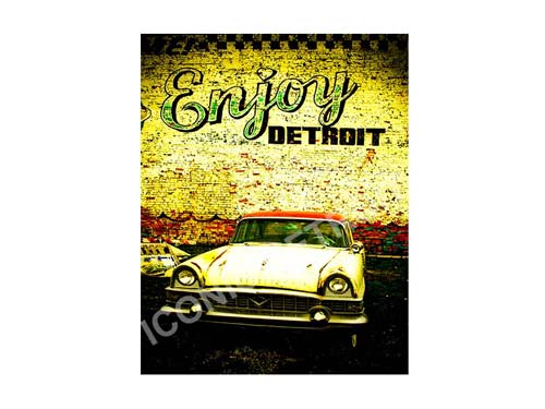Enjoy Detroit Luster or Canvas Print $35 - $430 Luster Prints and Canvas Prints