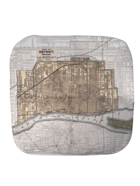 Map of Detroit Washcloth Kid's Apparel