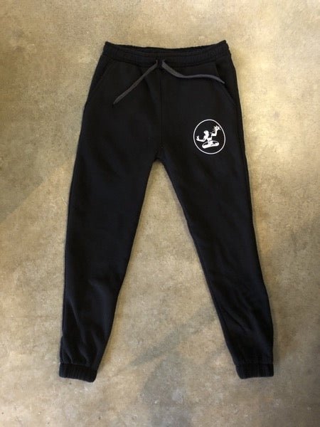 Spirit of Detroit Sponge Fleece Pocket Sweatpants / White + Black / Unisex Sweatpants