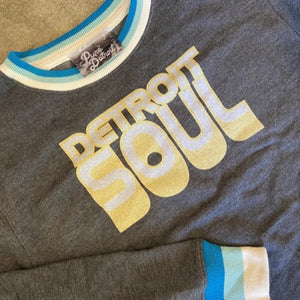 Detroit Soul Pullover /  Yellow + Charcoal / Unisex sweatshirt   