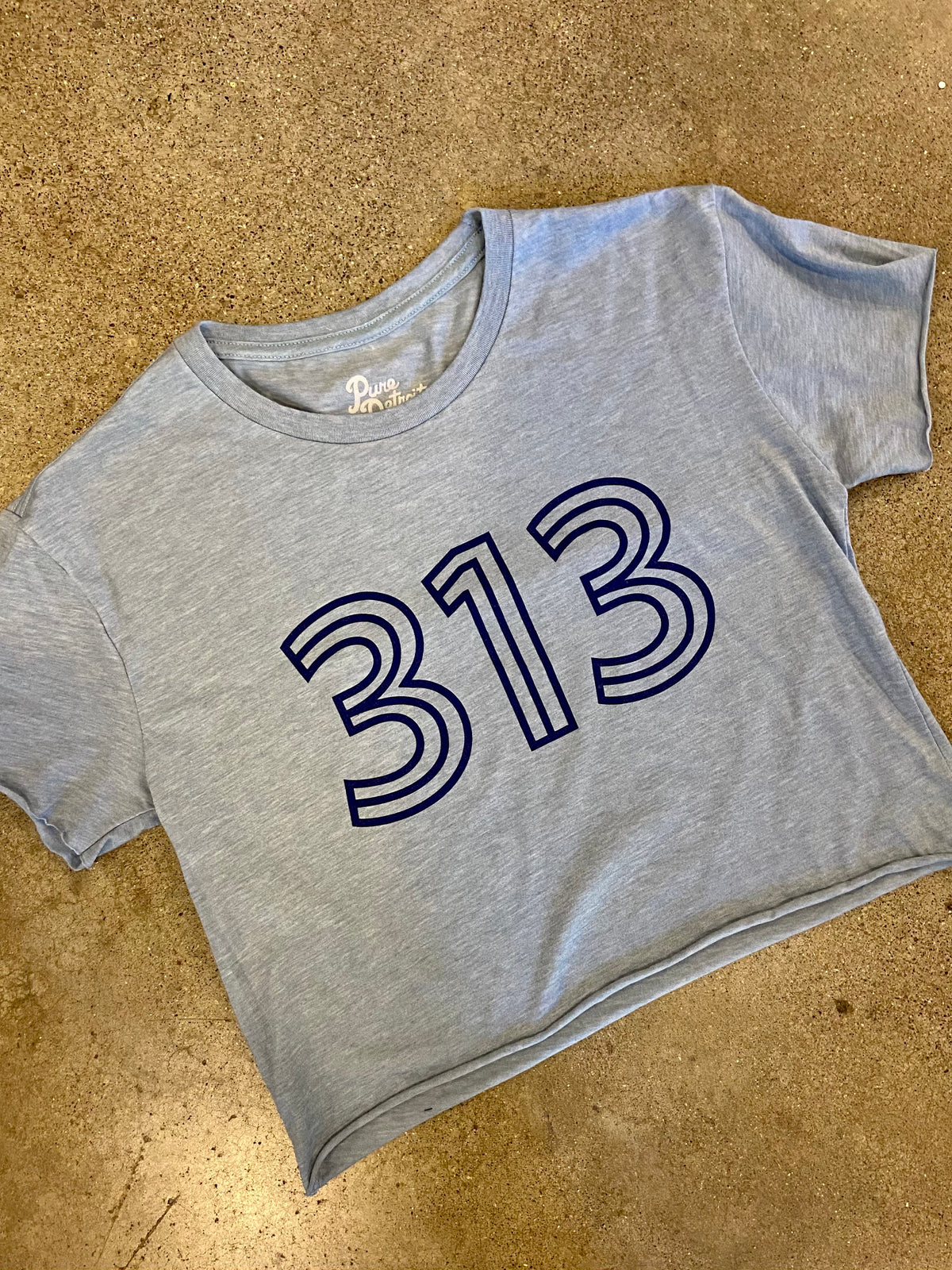 Detroit 313 Crop Tee / Mist / Women's Women's Apparel