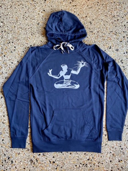 Spirit Lightweight Pullover / White + Indigo / Unisex Pullover