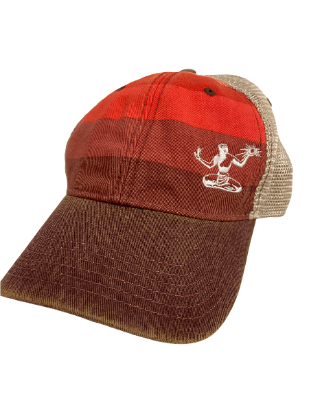 Spirit of Detroit Trucker Adjustable Hat / Unisex Hat White/Red Stripe
