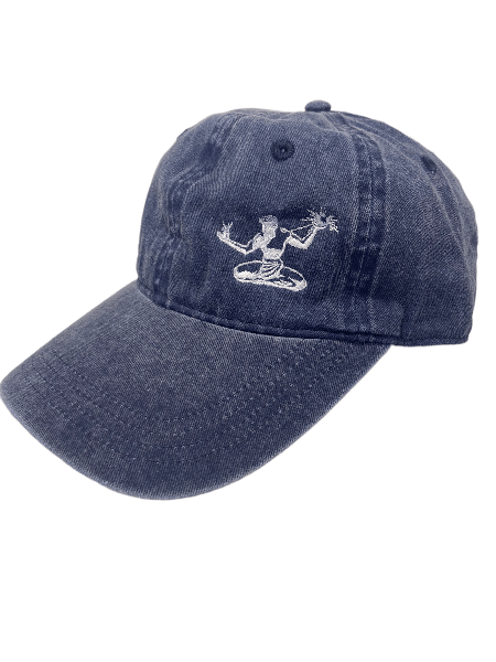 Spirit of Detroit Adjustable Hat / White + Denim Blue Hat
