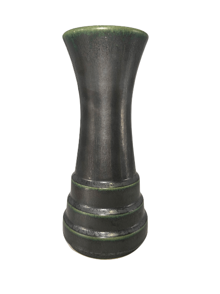 Pewabic Step Vase - Gunmetal Pewabic Pottery