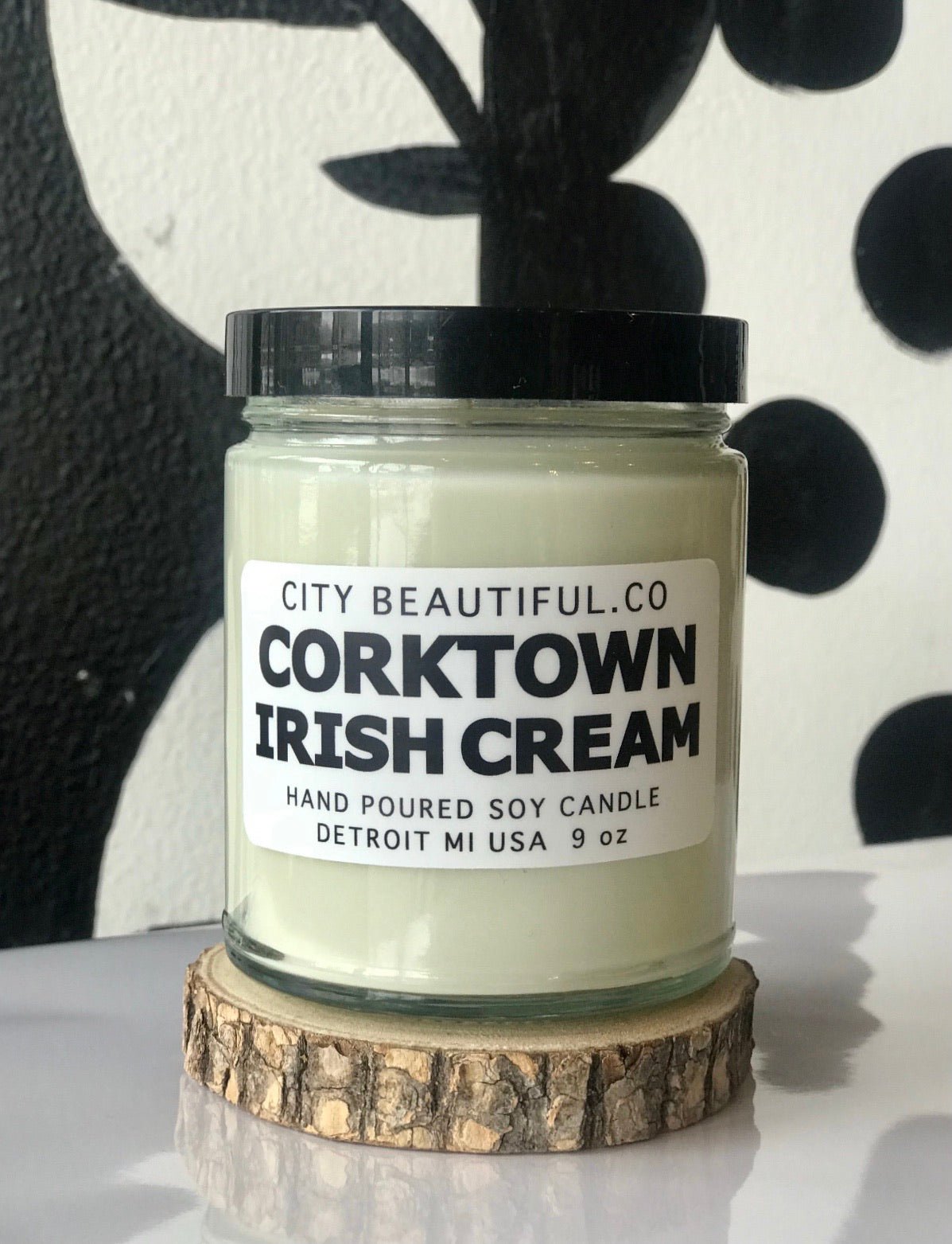 Corktown Irish Cream - Hand Poured Soy Candle by City Beautiful . Co - 9oz. Candle