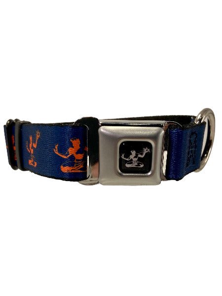 Spirit of Detroit Dog Collar / Orange + Navy Dog Collar