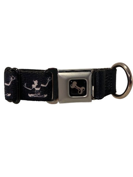 Spirit of Detroit Dog Collar / White + Black Dog Collar