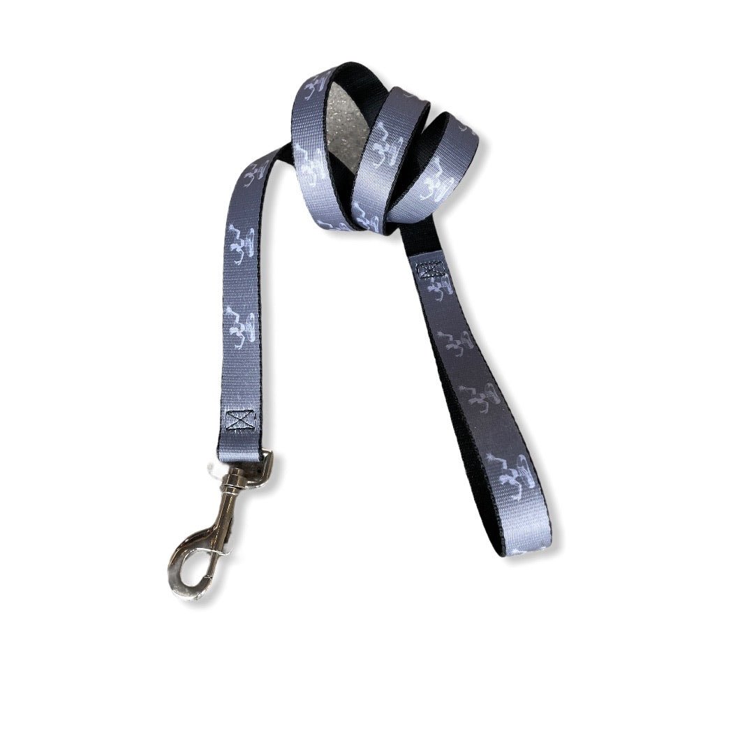 Spirit of Detroit Dog Leash / White + Dark Gray Dog Leash