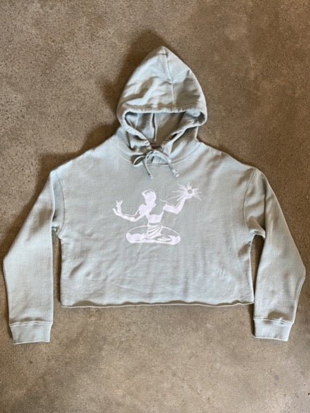 Spirit Fleece Crop Pullover / Sage / Unisex Women's Apparel