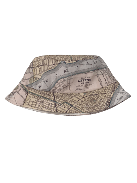 Detroit Map Baby Bucket Hat Kid's Apparel