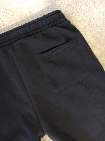 Spirit of Detroit Sponge Fleece Pocket Sweatpants / White + Black / Unisex Sweatpants