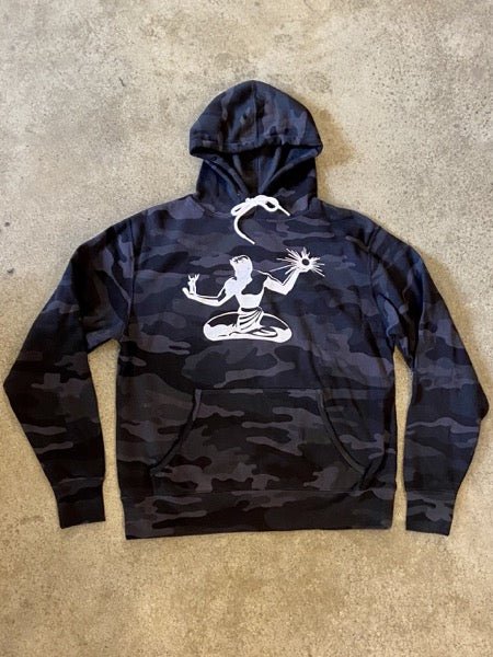 Spirit Hooded Pullover / White + Black Camo / Unisex Unisex Apparel