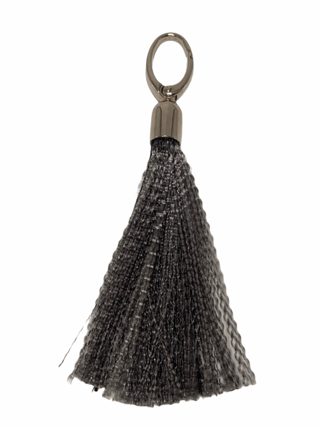 Pure Detroit Official - Seatbelt Tassel - Pre-Order Keychain Long (8") Gray