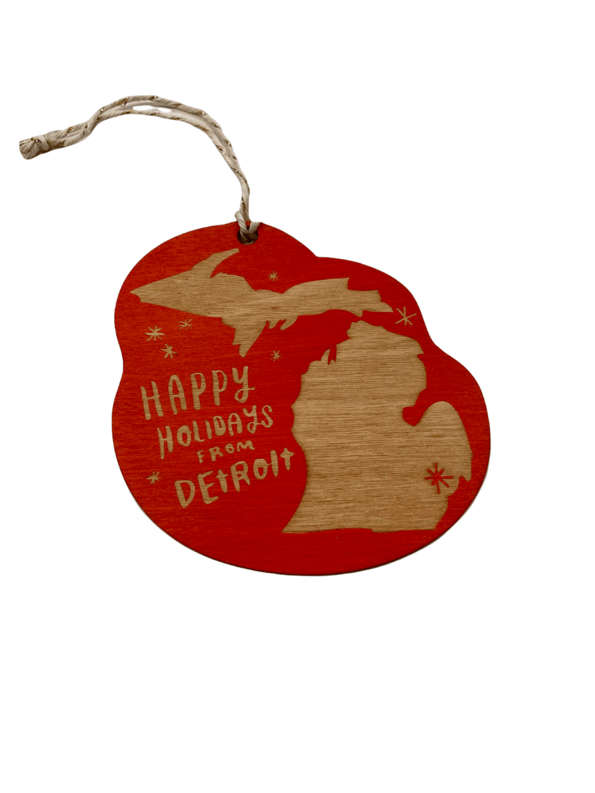 Holidays in Detroit Laser-cut Ornament Ornament
