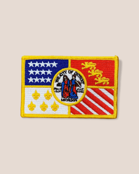 Detroit City Flag Iron-on Patch Patch