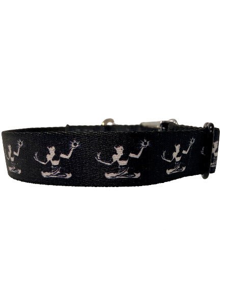 Spirit of Detroit Dog Collar / White + Black Dog Collar