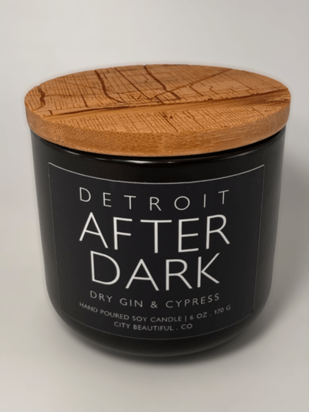 Detroit After Dark - Dry Gin & Cypress - Hand Poured Soy Candle by City Beautiful . Co - 6oz. Candle