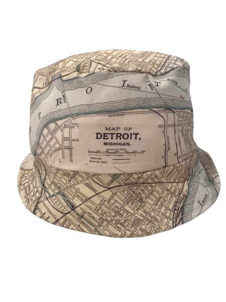 Detroit Map Baby Bucket Hat Kid's Apparel