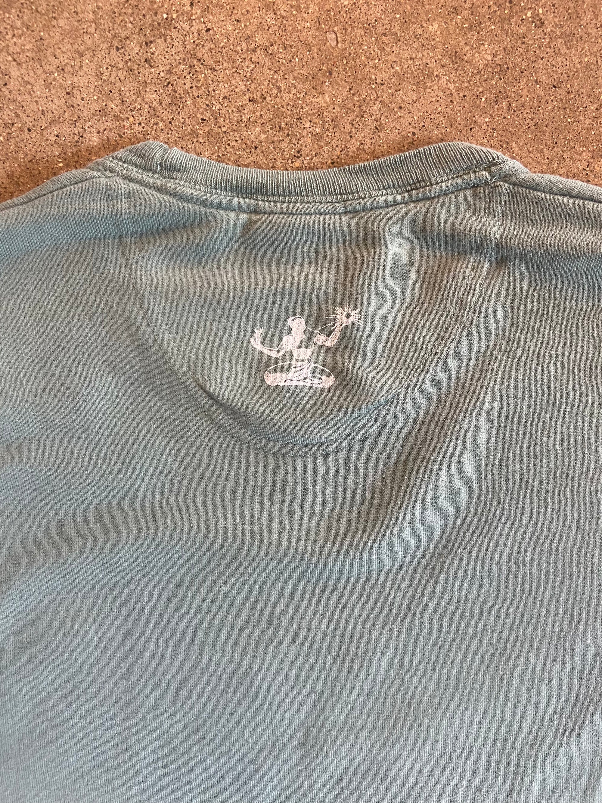 Detroit Collegiate Arch Garment Dyed Pullover / White + Cypress Green/ Unisex Unisex Apparel