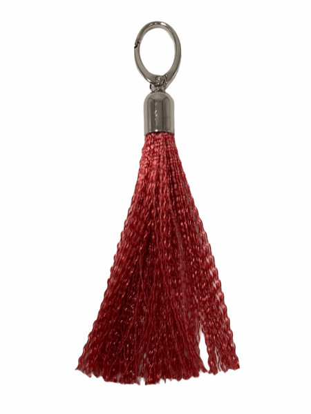 Pure Detroit Official - Seatbelt Tassel - Pre-Order Keychain Long (8") Red