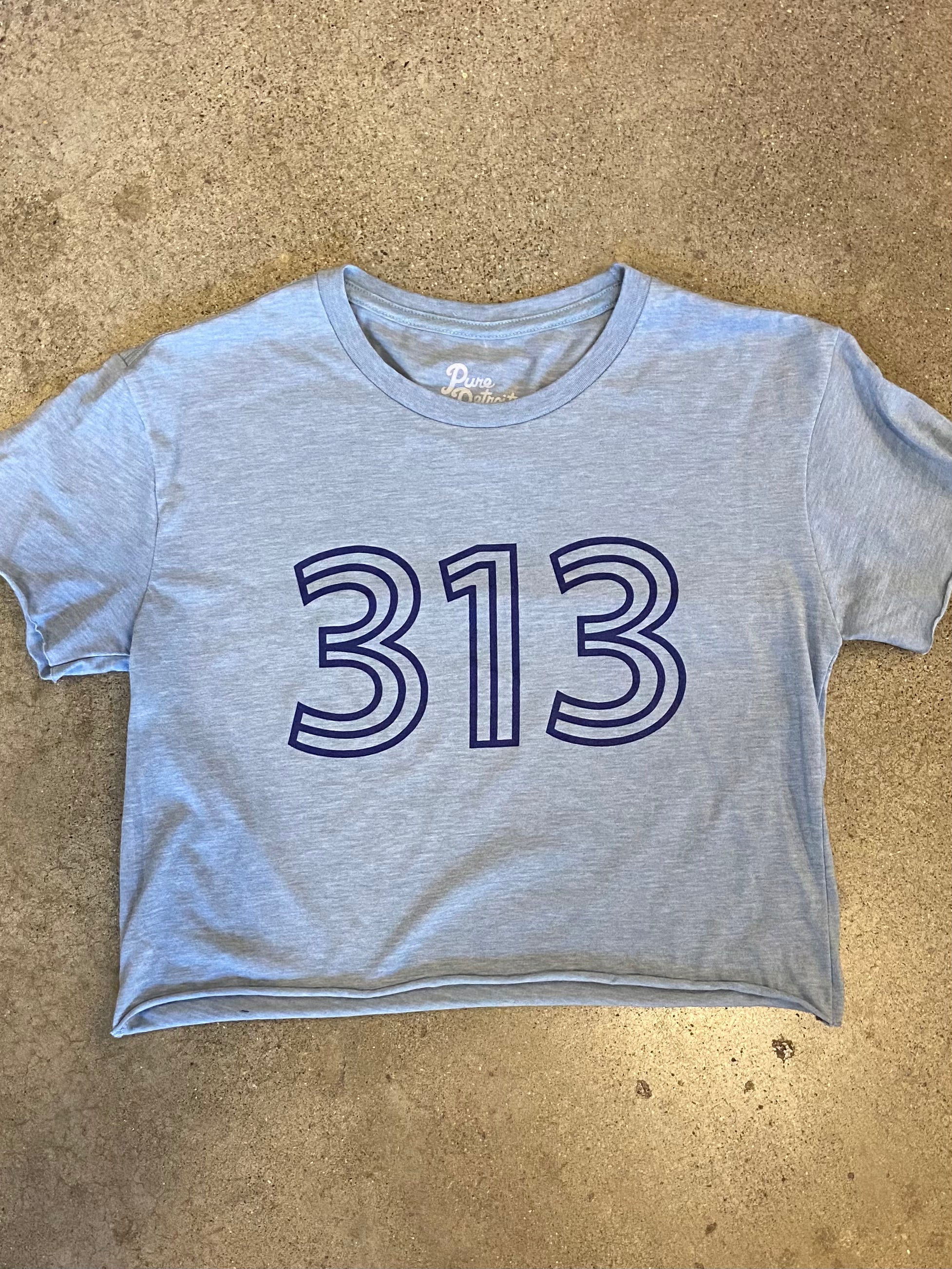 Detroit 313 Crop Tee / Mist / Women's Women's Apparel