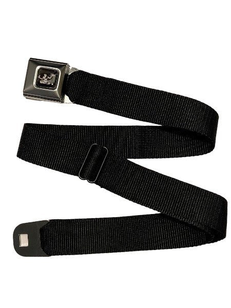 Spirit of Detroit Seatbelt Belt / Spirit of Detroit Logo + Black Webbing Belts