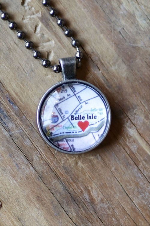 Love Belle Isle Necklace / Gun Metal Jewelry