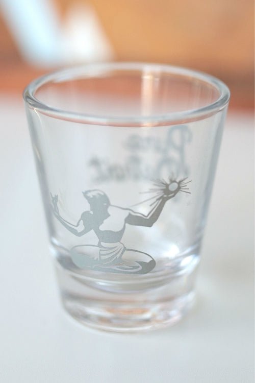 Pure Detroit 1.5 oz Shot Glass / Silver glass