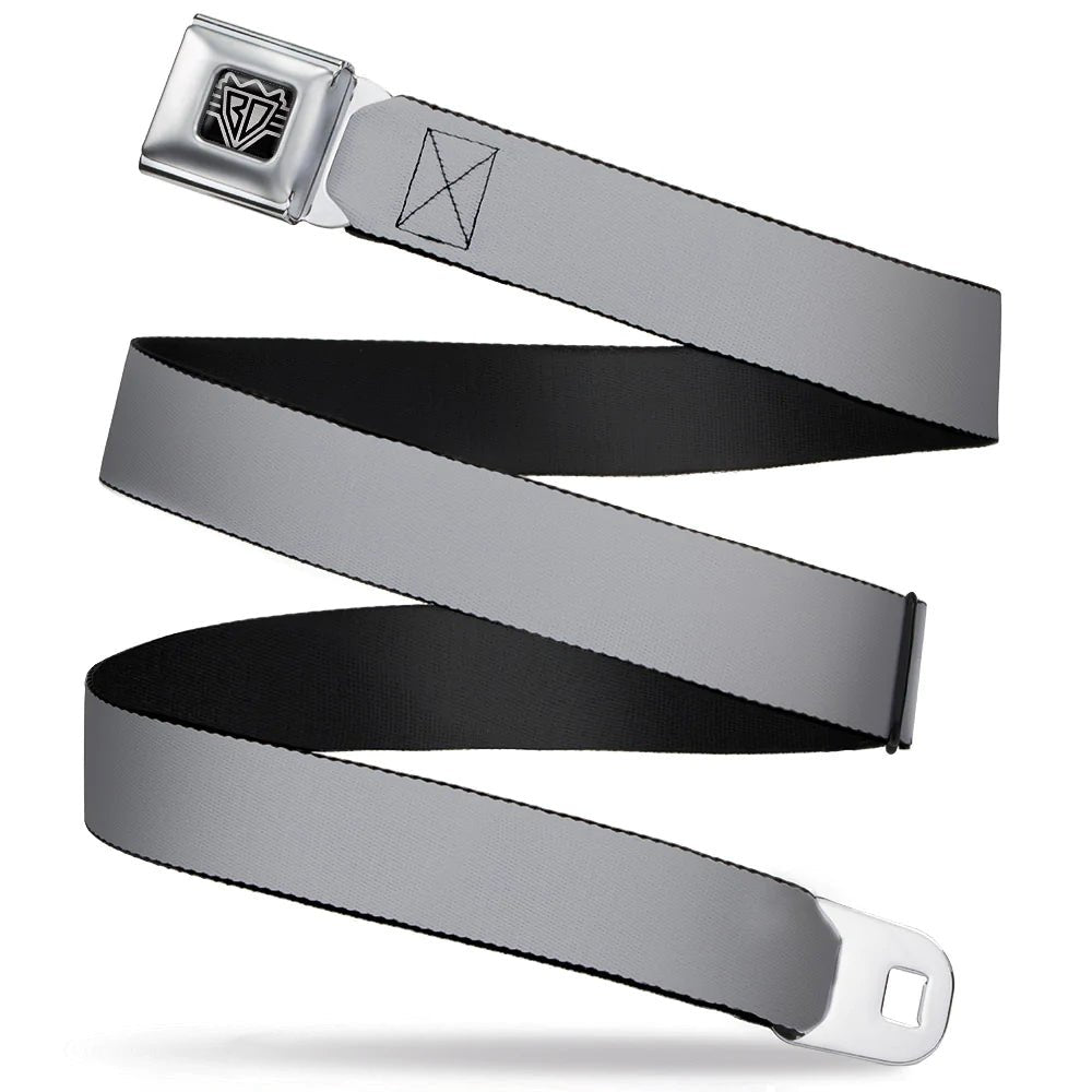 Spirit of Detroit Seatbelt Belt / Spirit of Detroit Logo + Silver Webbing Belts