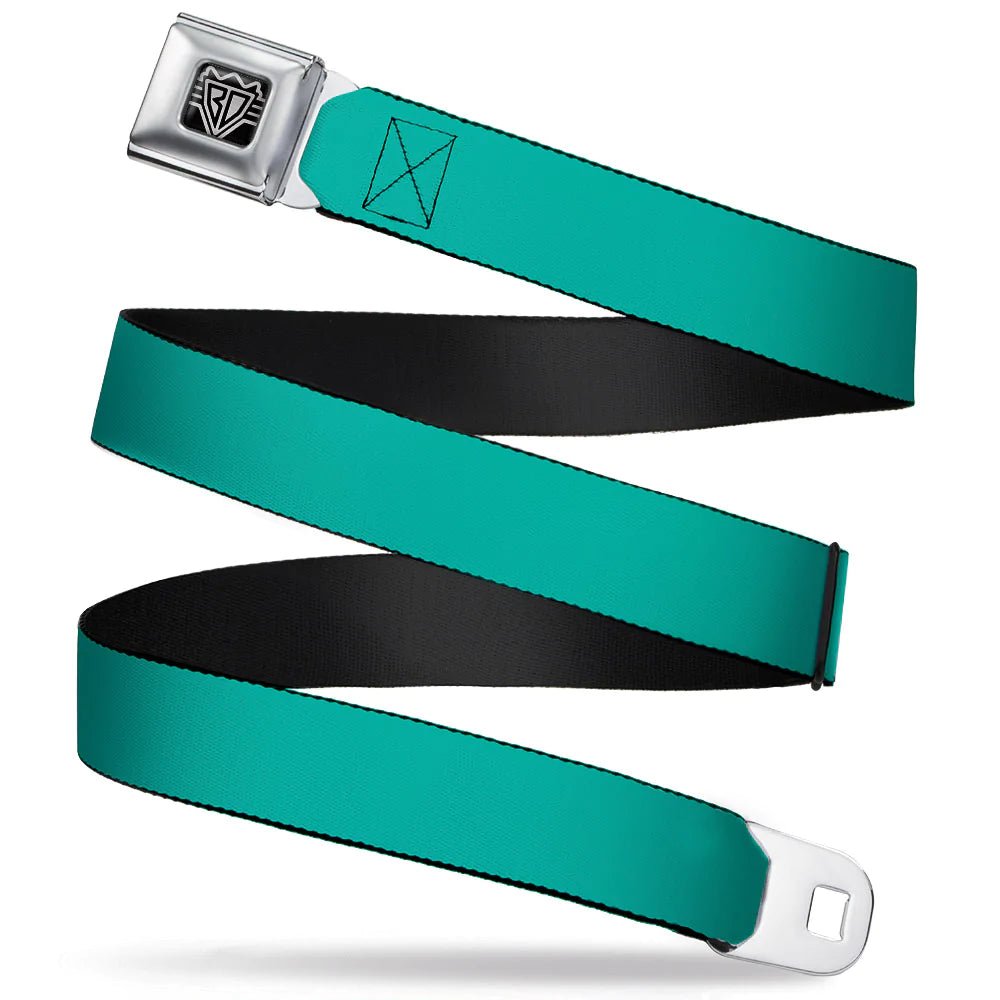 Ford Starburst Seatbelt Belt / Starburst Buckle + Teal Webbing Belts