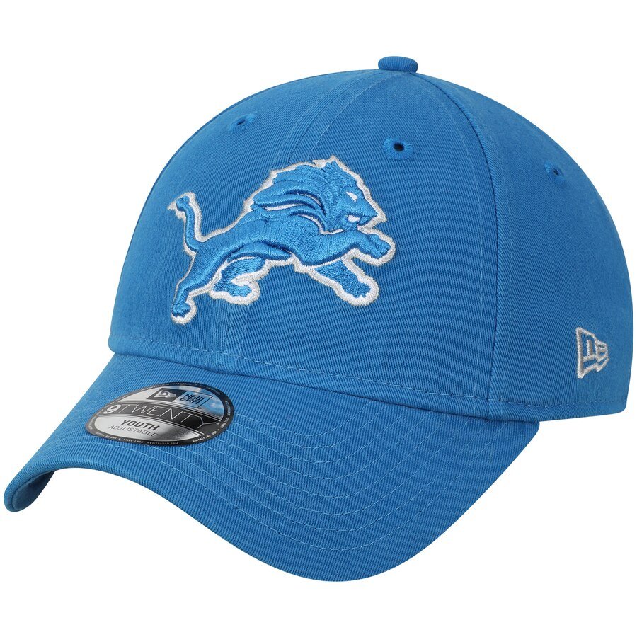 New Era Youth Detroit Lions Primary Core Classic 9Twenty Adjustable Hat / Blue Hat