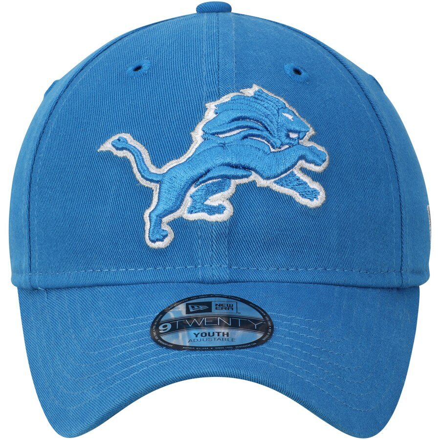 New Era Youth Detroit Lions Primary Core Classic 9Twenty Adjustable Hat / Blue Hat