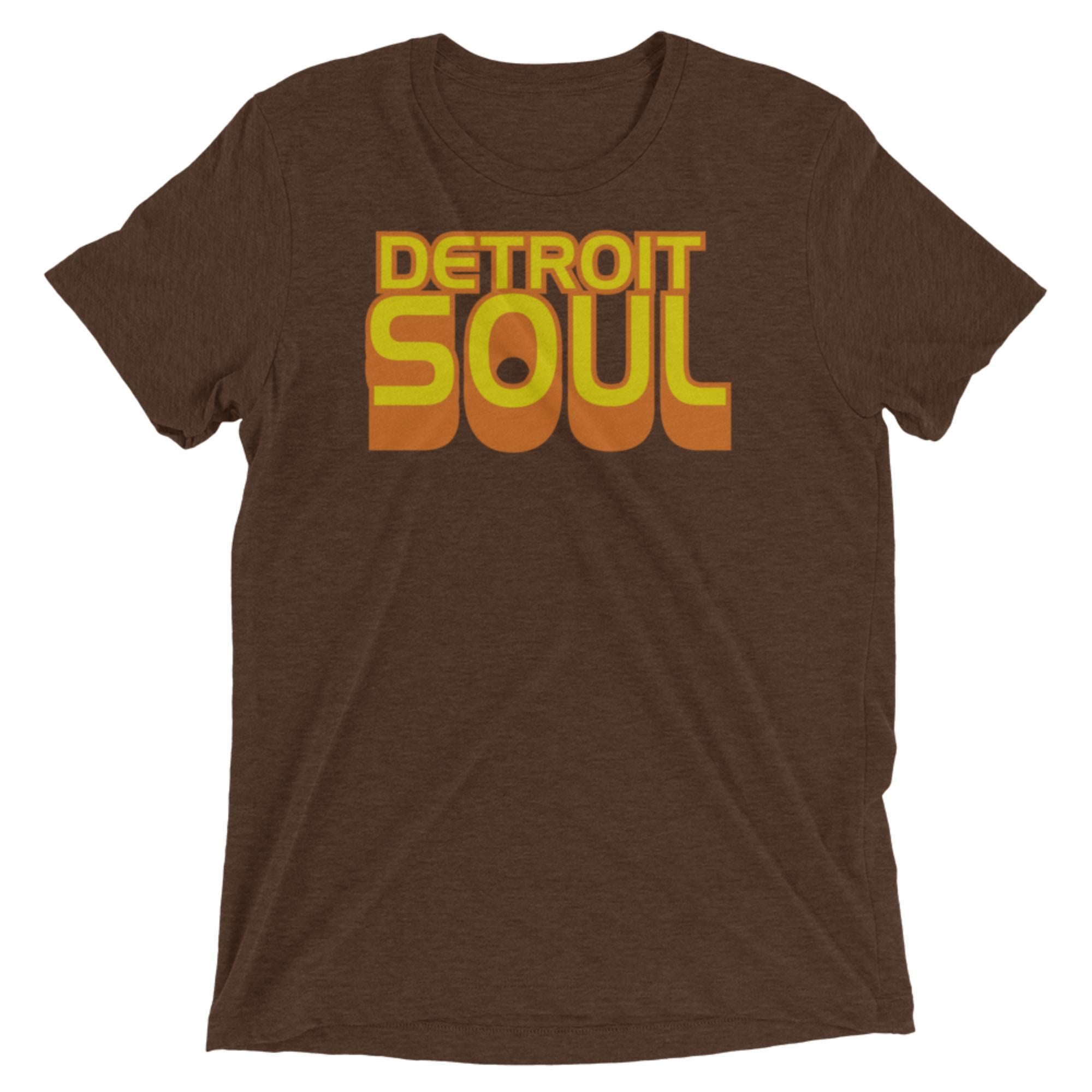 Detroit Soul Unisex T-shirt - Brown Triblend  XS  