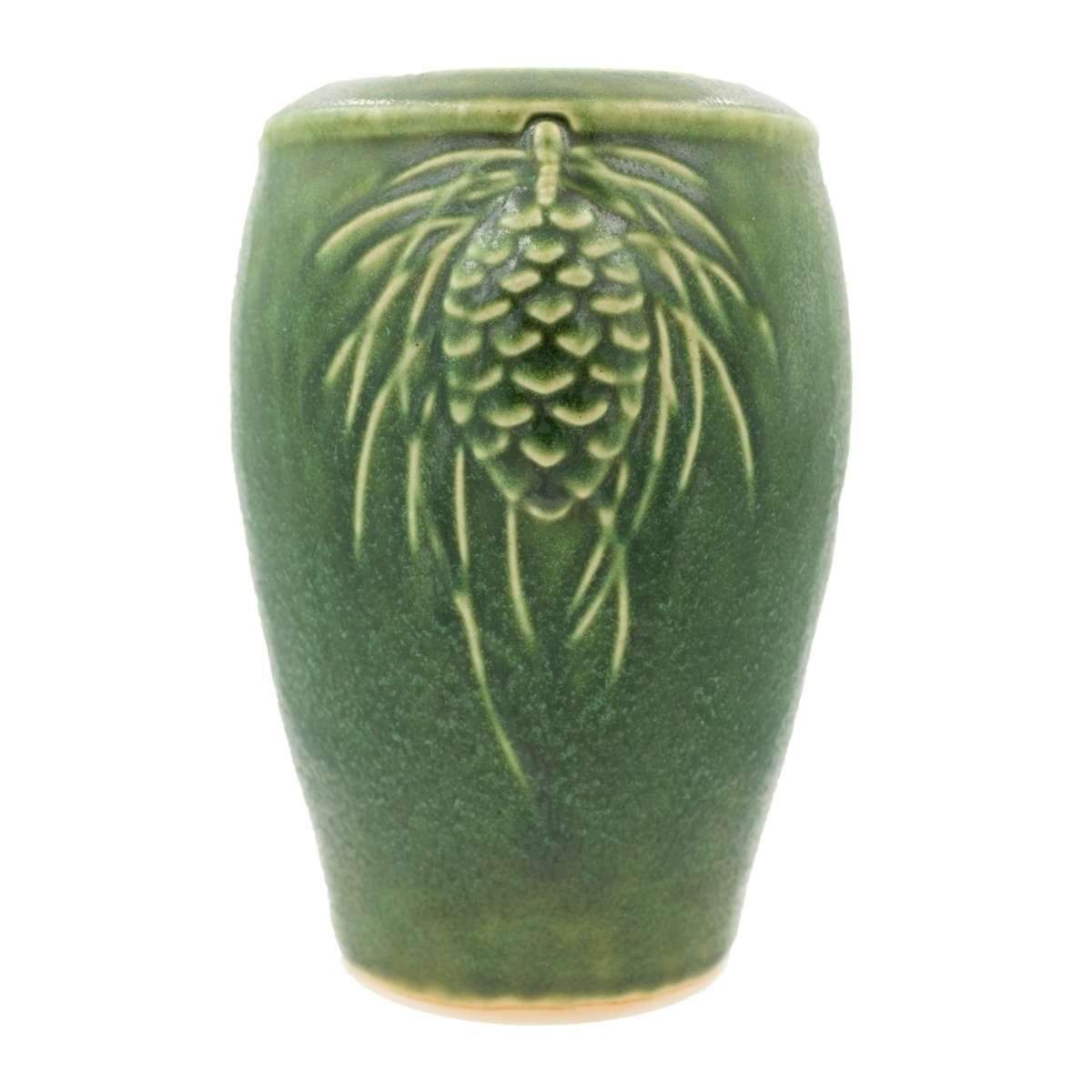 Pewabic Pine Cone Vase - Pewabic Green Pewabic Pottery
