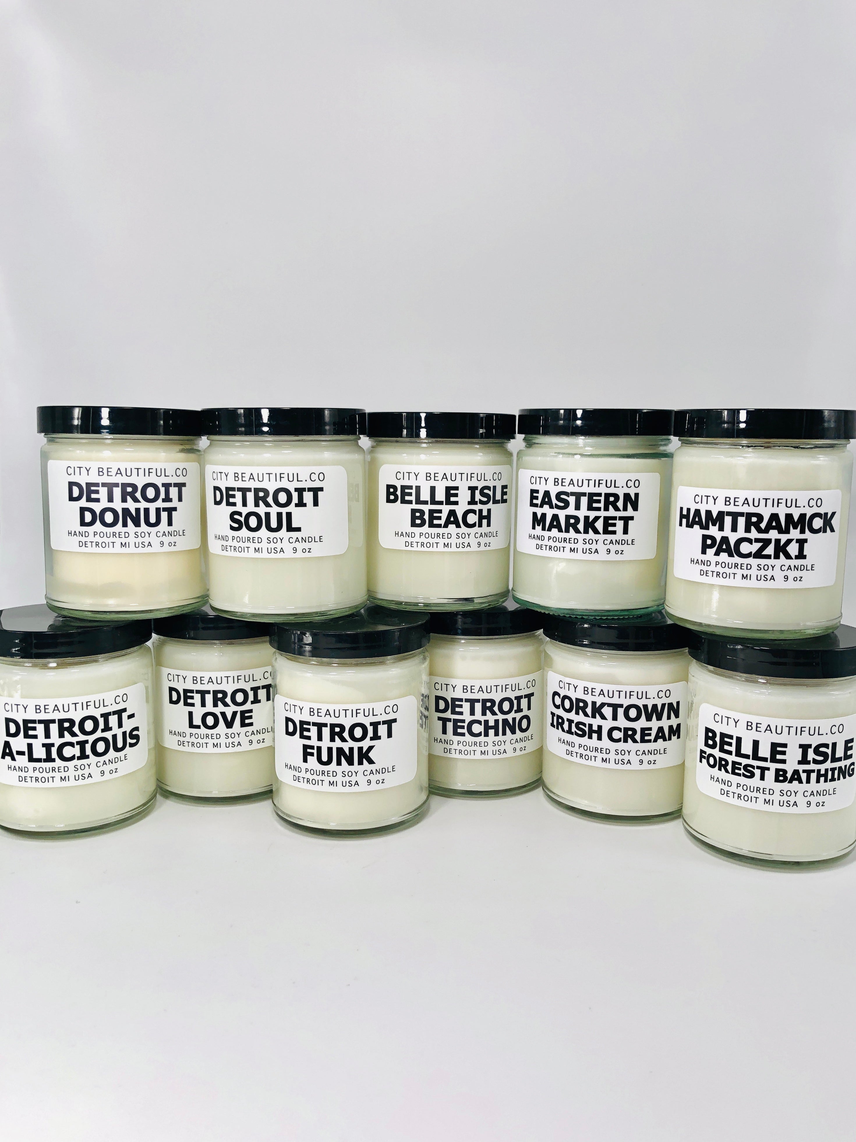 Detroit Candles by City Beautiful Co