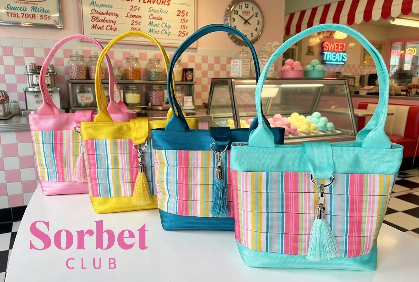 Sorbet Club Seatbelt Bags - Pure Detroit