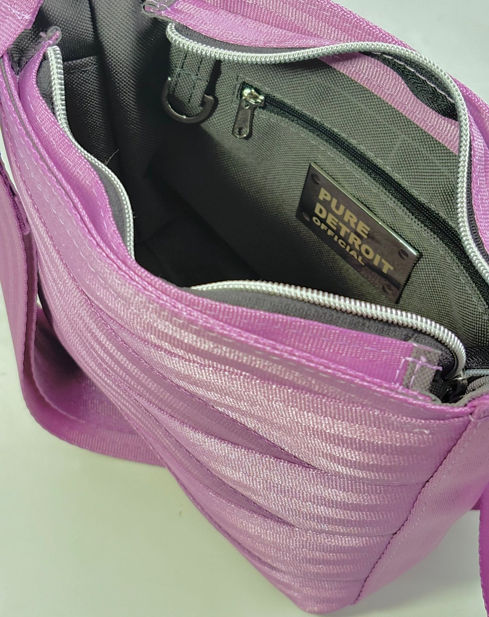 Pure Detroit OFFICIAL - Medium City Slinger Tote Seatbelt Bag - Lilac PRE ORDER Seatbelt Bags