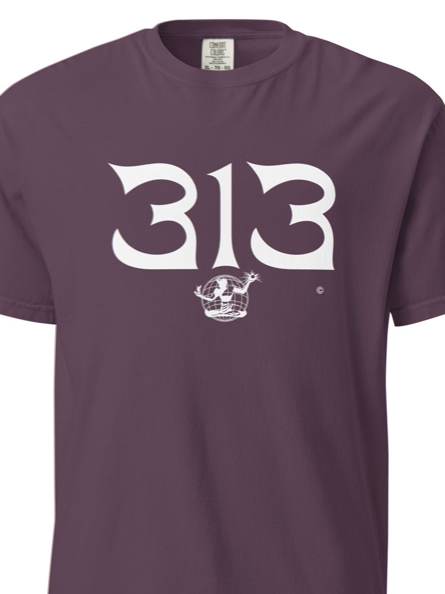 313 Nomad Unisex Garment-dyed Heavyweight T-shirt - Brick / White T-Shirt