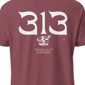 313 Nomad Unisex Garment-dyed Heavyweight T-shirt - Brick / White T-Shirt