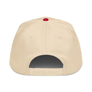 Detroit Classic Embroidered 5 - Panel Cap - Creme / Red - Pure Detroit