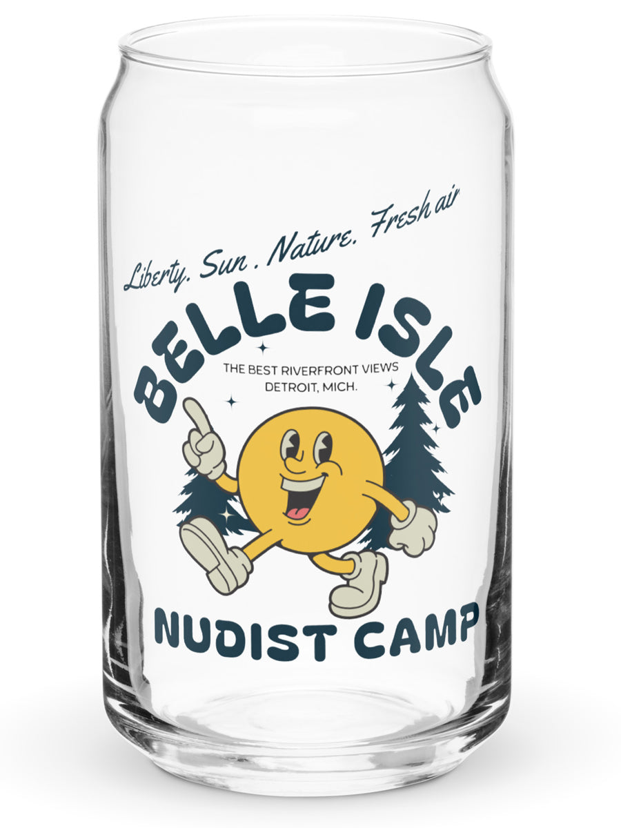 Belle Isle Nudist Camp Can-shaped Glass - 16 oz glass