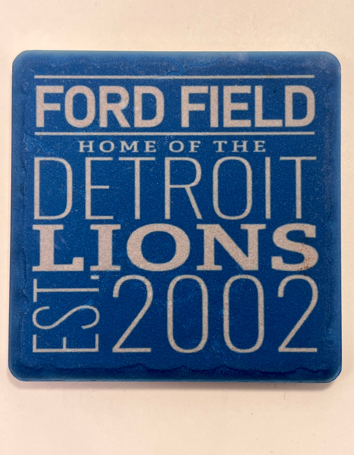 Detroit Lions Script- Porcelain Tile Coaster Coasters   