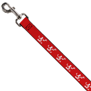 Spirit of Detroit Dog Leash - Red / White Dog Leashes