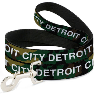 Detroit City Dog Leash - Camo Olive / White Dog Leashes