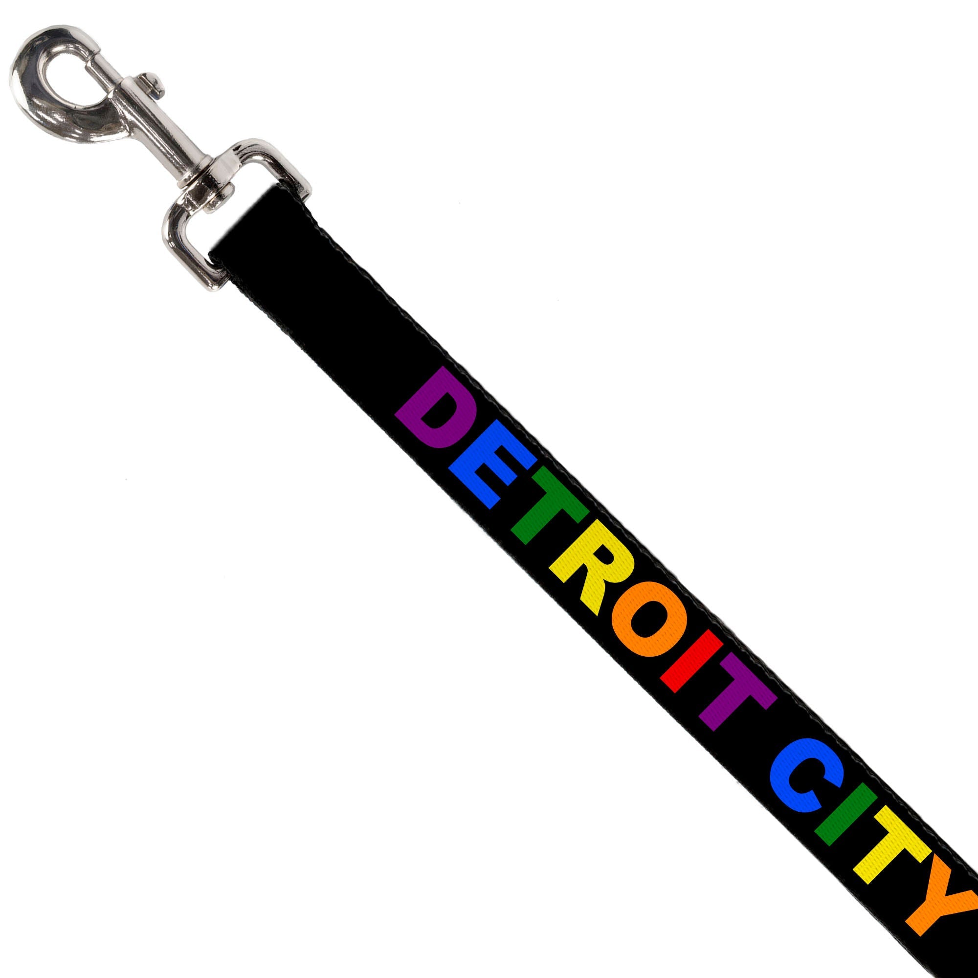 Detroit City Dog Leash - Black / Rainbow Dog Leashes