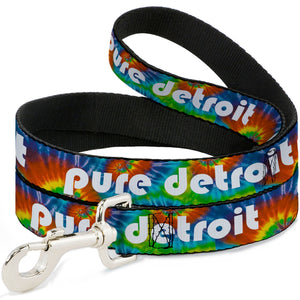 Pure Detroit Dog Leash - Tie Dye / White Dog Leashes