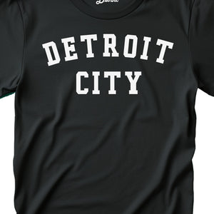 Detroit City Unisex T-shirt - White / Black Clothing   