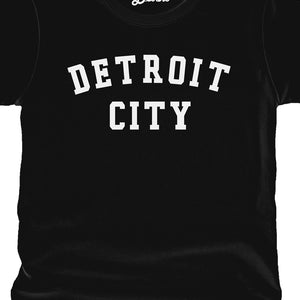 Detroit City Women's Premium Relaxed T-Shirt - White / Black    